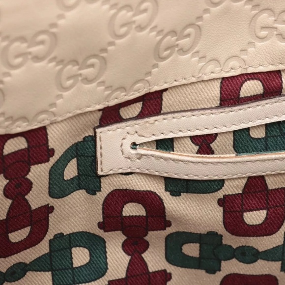 Gucci Guccissima Bardot Hobo Ivory - Picture 12 of 13